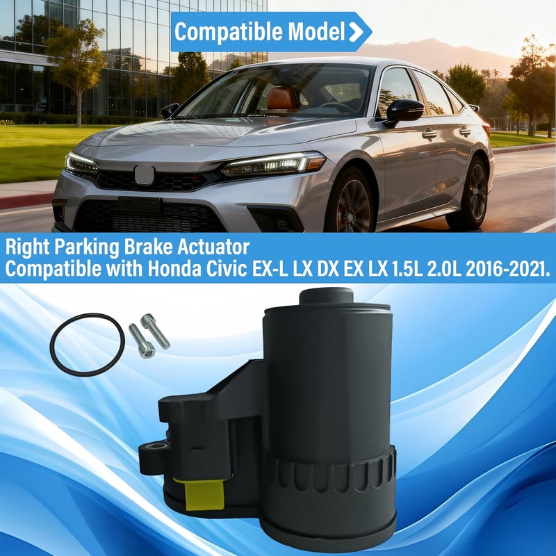 YRMST 43020TBAA02 Parking Brake Actuator Compatible with Honda Civic EX-L LX DX EX LX 1.5L 2.0L 2016-2021 Parking Brake Actuator Motor Assembly 43020-TBA-A02(Right Rear) - Image 2